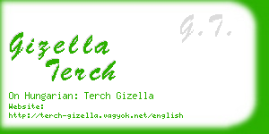 gizella terch business card